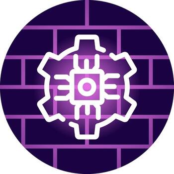 diseño de icono creativo de cpu vector