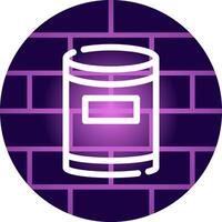 Dustbin Creative Icon Design vector