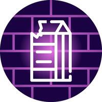 Milk Carton Creative Icon Design vector