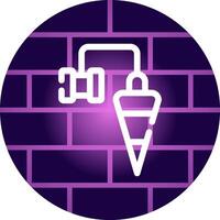 Plumb Bob Creative Icon Design vector