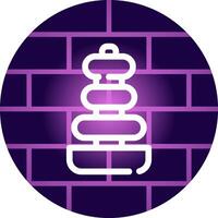 Line Neon Wall Design vector