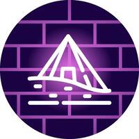 Pyramid Creative Icon Design vector