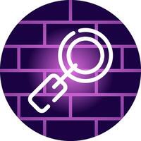 Magnifying Glass Creative Icon Design vector