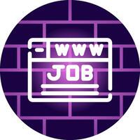 Job Search Creative Icon Design vector