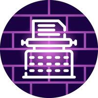 Typewriter Creative Icon Design vector