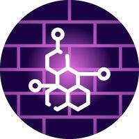 diseño de icono creativo de molécula vector