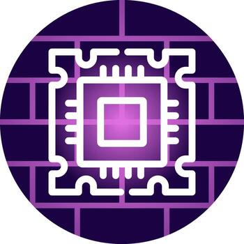 Processor Creative Icon Design vector