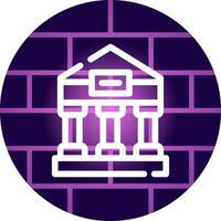 diseño de icono creativo de templo griego vector