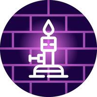 Bunsen Burner Creative Icon Design vector