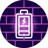 Charging Battery Creative Icon Design vector