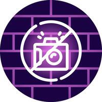 No Camera Creative Icon Design vector