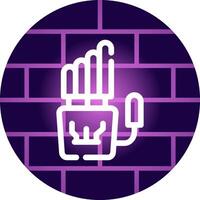 Robot Hand Creative Icon Design vector