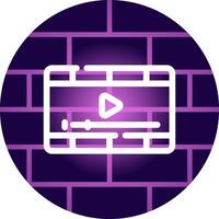 Video Player Creative Icon Design vector