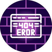 Diseño de icono creativo de error 404 vector