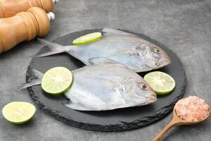 Ikan Dorang or Ikan Bawal Putih, food preparation photo