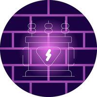 Power Transformer Creative Icon Design vector