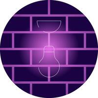 Ceiling Lamp Creative Icon Design vector