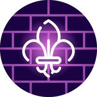 Fleur De Lis Creative Icon Design vector