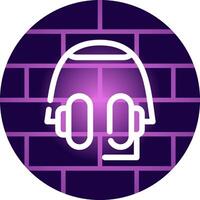 Headphones Creative Icon Design vector