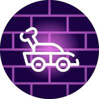 Car Toy Creative Icon Design vector