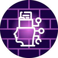 Intelligent Data Creative Icon Design vector