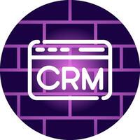 CRM Creative Icon Design vector