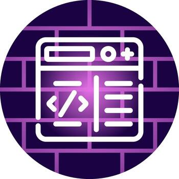programación creativo icono diseño vector