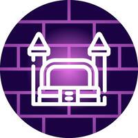 Bouncy Castle Creative Icon Design vector