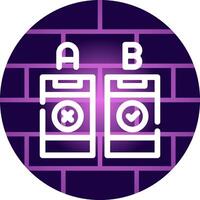 AB Testing Creative Icon Design vector