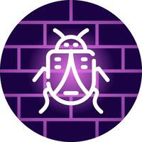 Bug Creative Icon Design vector
