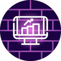 financiero datos creativo icono diseño vector