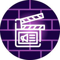 Cinema Ad Creative Icon Design vector