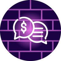 Business Dialog Creative Icon Design vector