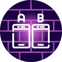 Ab Testing Creative Icon Design vector