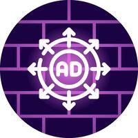 Advertising Submission Creative Icon Design vector