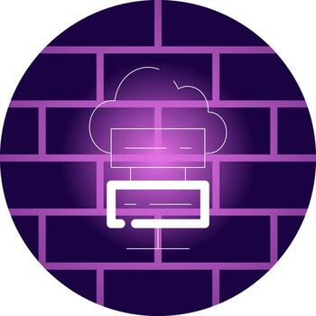 Cloud Computing Creative Icon Design vector