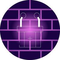 Pulpit Creative Icon Design vector