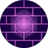 Eye Setting Creative Icon Design vector