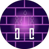 Candles Creative Icon Design vector