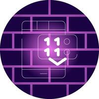 Binary Messages Creative Icon Design vector