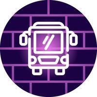 Bus Creative Icon Design vector