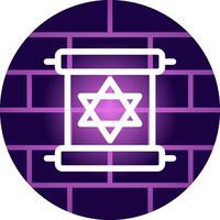 Scroll torah Creative Icon Design vector