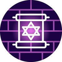 Scroll torah Creative Icon Design vector