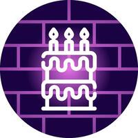 Birthday Cake Creative Icon Design vector