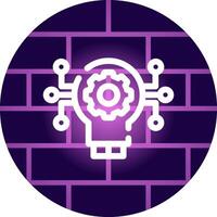 Technology Disruption Creative Icon Design vector