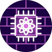 Quantum Computer Creative Icon Design vector