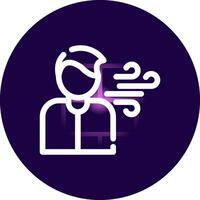 Shortness of Breath Creative Icon Design vector