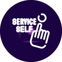 Self Service Creative Icon Design vector