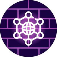 Neural Network Creative Icon Design vector