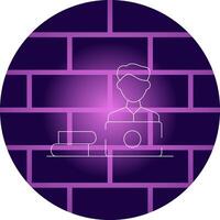 Freelancer Male Creative Icon Design vector